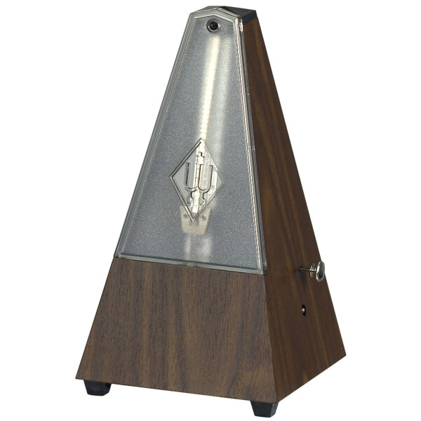 Wittner metronome pyramid shape 814K walnut grain