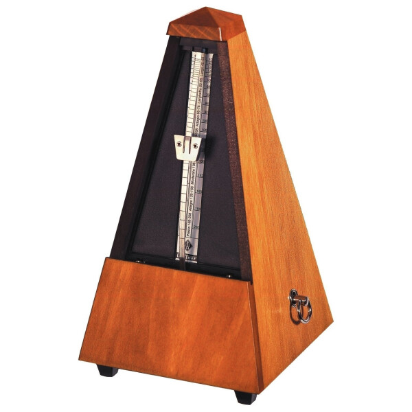 Wittner metronome pyramid shape 803M nut brown. Frosted