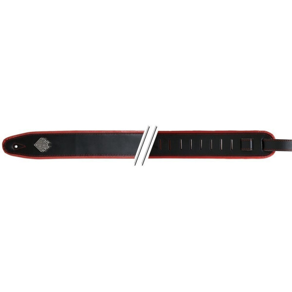 Gewa guitar strap F&S Comfort black/red