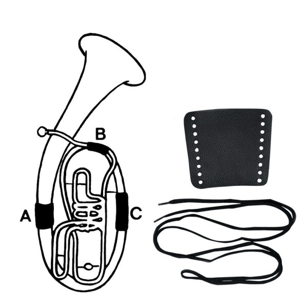 Gewa Handschutz Leder B-Tuba Teil A