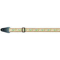 Gewa guitar strap F&S Folk Jacquard Light, flowers