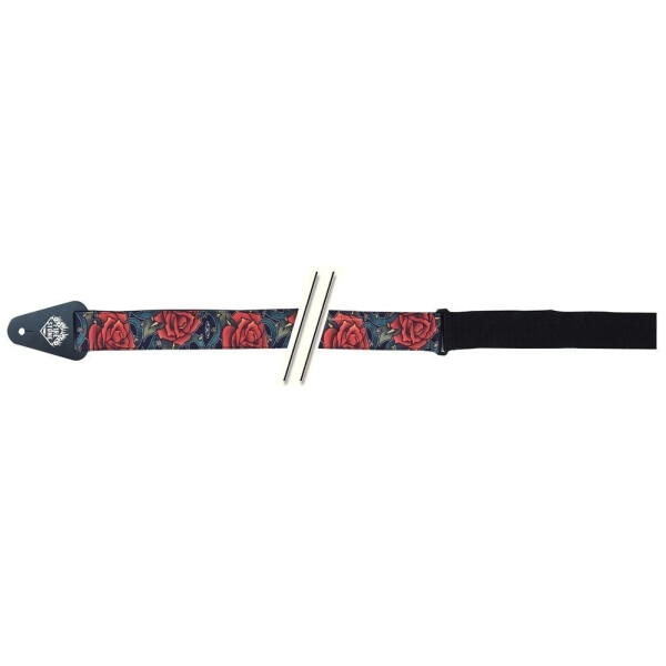 Gewa guitar strap F&S Tattoo Edition Red Roses