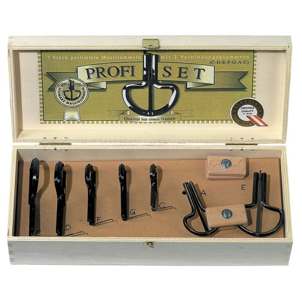 Black Jews Harp Set Pro C, D, E, F, G, A, C