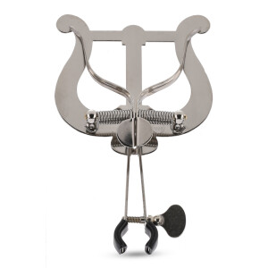Gewa trumpet marching music holder, nickel-plated