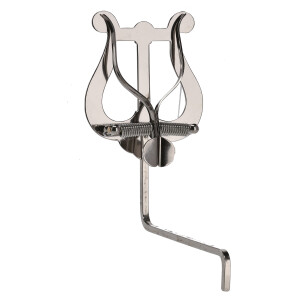 Gewa marching music holder for saxophone, nickel-plated