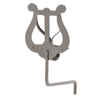 Gewa marching music holder for saxophone, nickel-plated