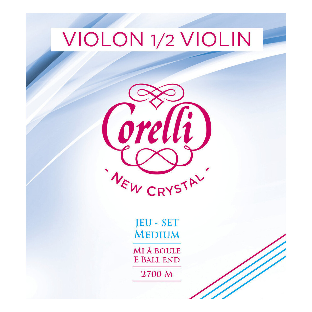 Corelli Violin-Saiten New Crystal 2700M 1/2