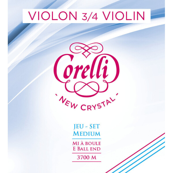 Corelli Violin-Saiten New Crystal 3700M 3/4