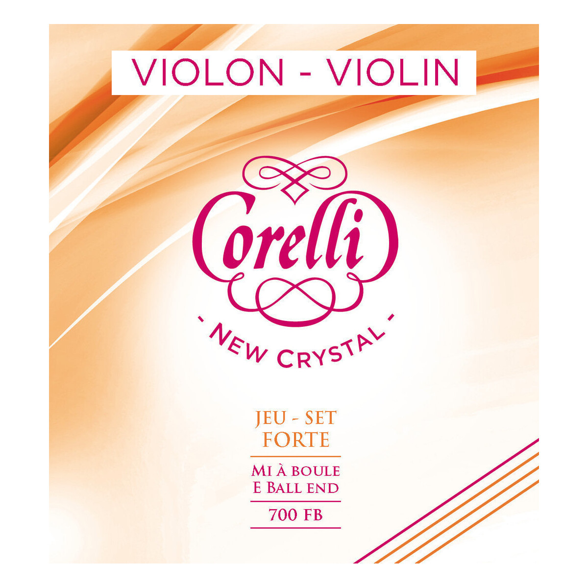 Corelli Violin-Saiten New Crystal 700FB Forte
