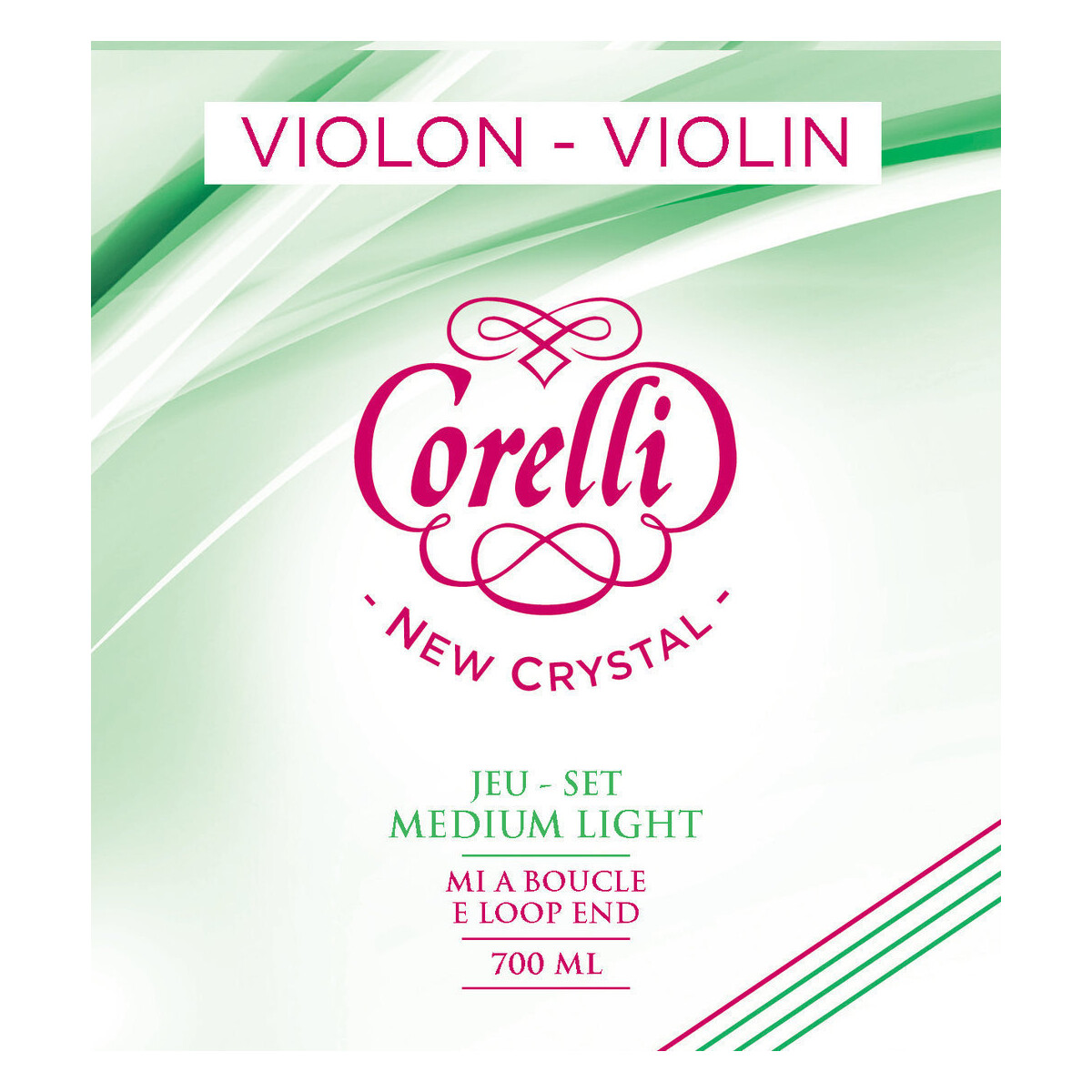 Corelli Violin-Saiten New Crystal 700ML Light