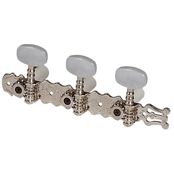 Gewa classical guitar mechanics Pro Arte chrome-plated with lyre