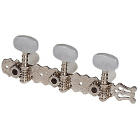 Gewa classical guitar mechanics Pro Arte chrome-plated with lyre