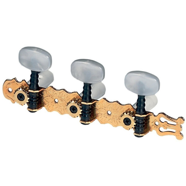 Gewa classical guitar mechanics Pro Arte gold-plated with lyre