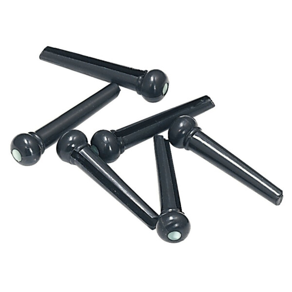 Gewa Stegstecker Schwarz mit Abalone-Punkt