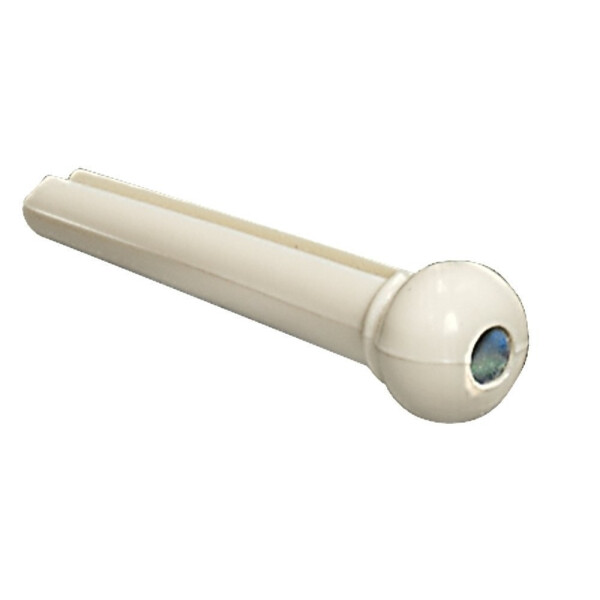 Gewa Stegstecker Weiß mit Abalone-Punkt