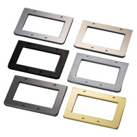 Schaller electric bass bridge base plate - 3D-5 satin chrome