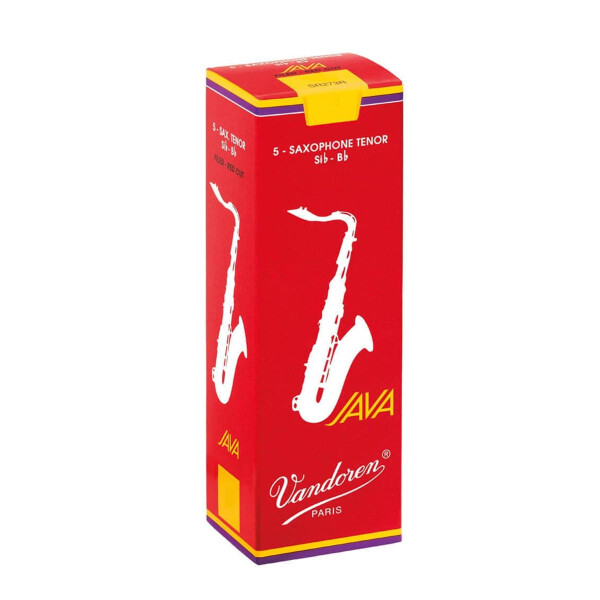 Vandoren Reed Tenor Saxophone Java Filed Red 3 1/2