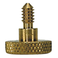 Kun shoulder rest component locking screw head brass colored
