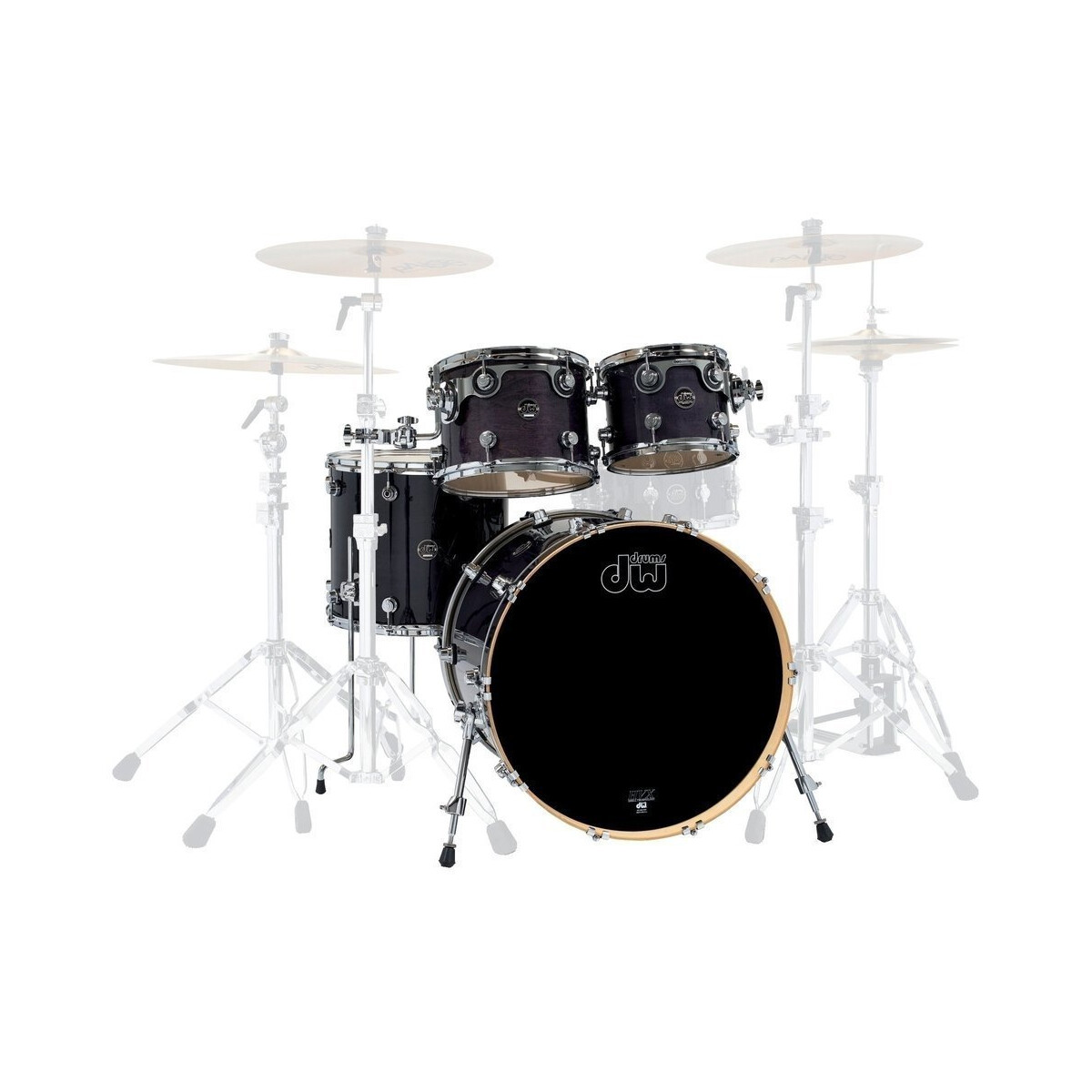 DW Performance Lacquer Ebony 22 BD 4pc box