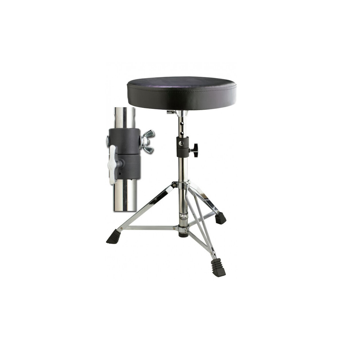 STAGG  Drumhocker, doppelstrebig, höhenverstellbar DT-3