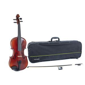 Gewa Violine Ideale-VL2 4/4 mit Setup inkl. Violinkoffer, Carbon Bogen, AlphaYue Saiten