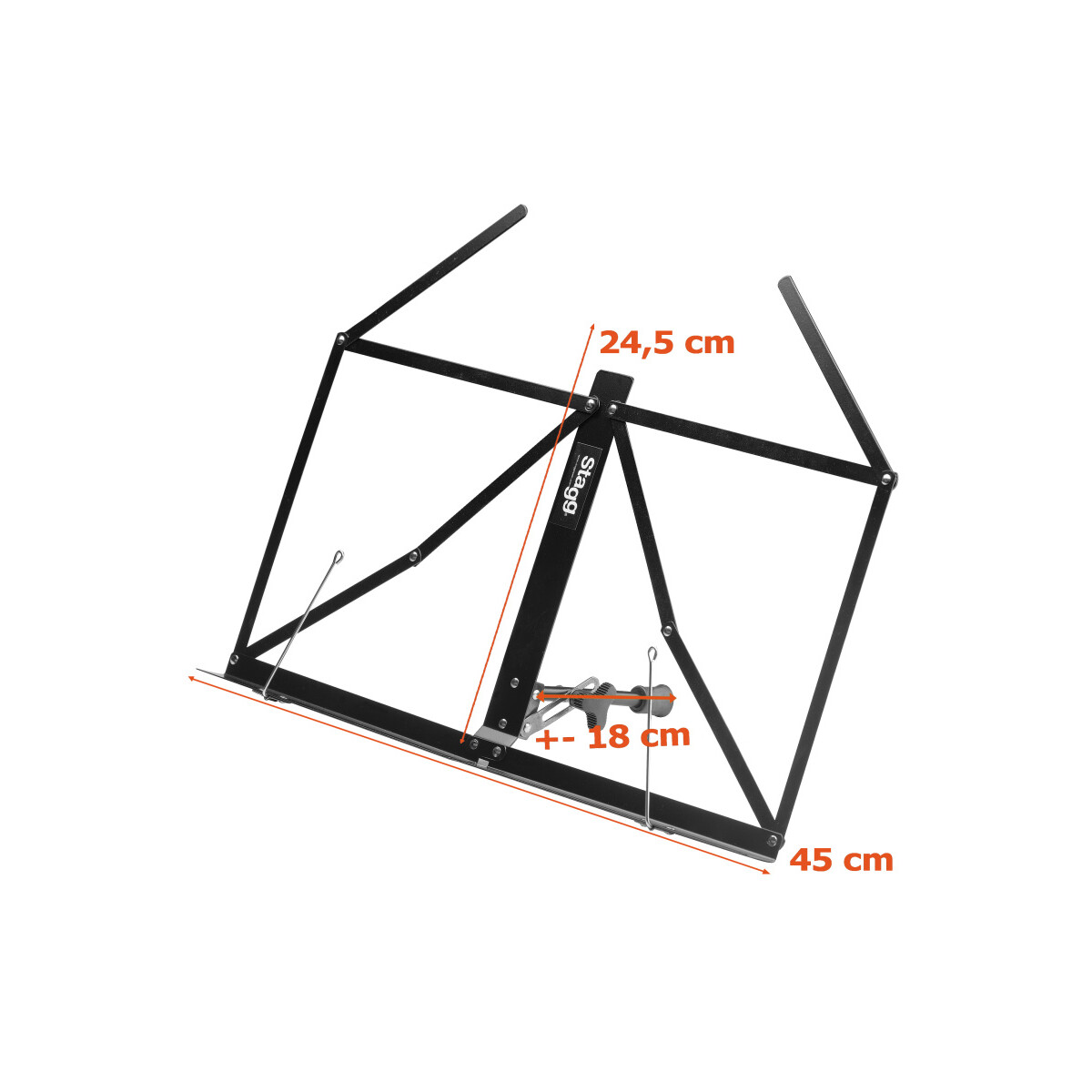 Stagg MUS-A1 BK table music stand