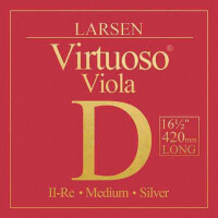Larsen Viola-Saiten extra-lange 420mm Mensur, medium tension, Satz Schlinge medium