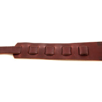 Ovation guitar strap premium leather Ruby Red