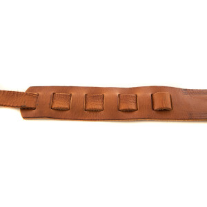 Ovation Guitar Strap Premium Leather Wet Sand