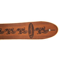 Ovation Guitar Strap Premium Leather Wet Sand