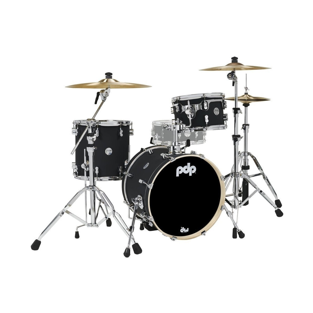 DW PDP Concept M Satin Black 18 BD 3pc box