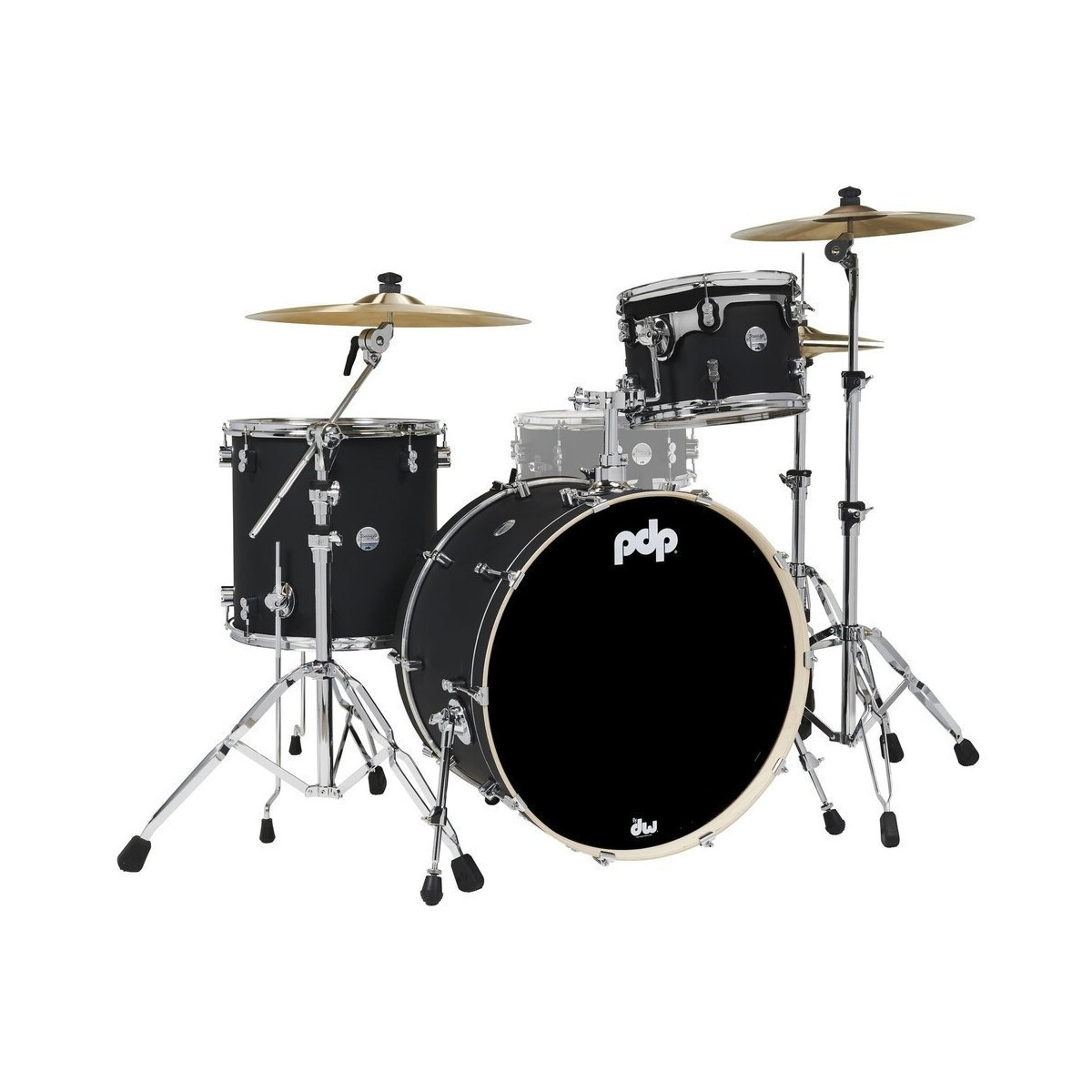 DW PDP Concept M Satin Black 24 BD 3pc box