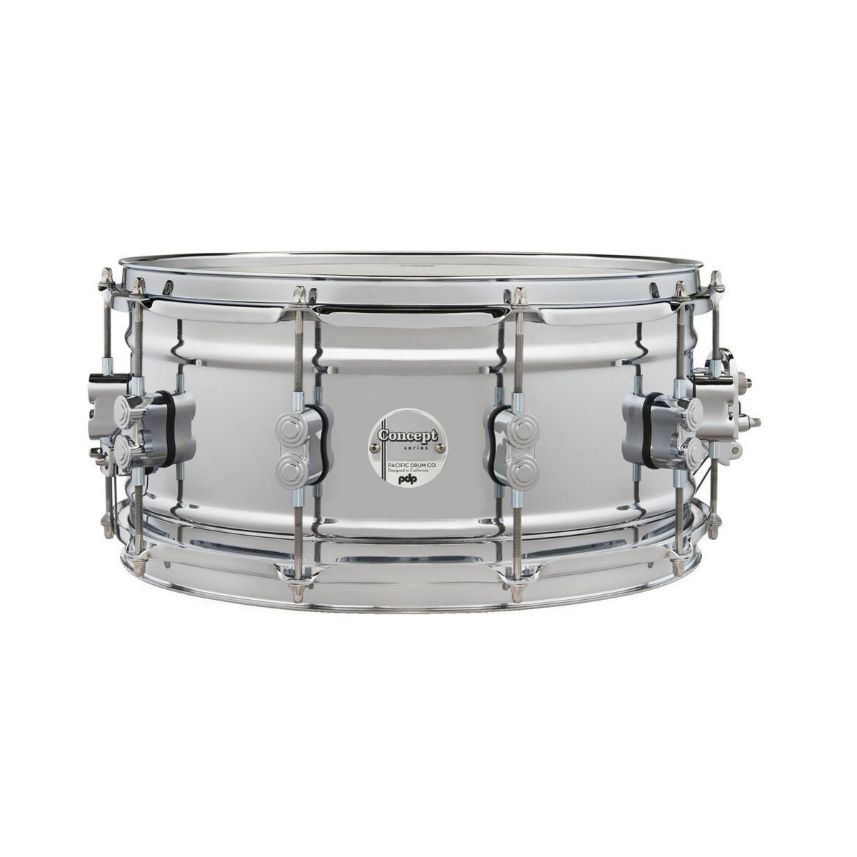 DW PDP Concept Chrome Over Steel 6.5x14 box
