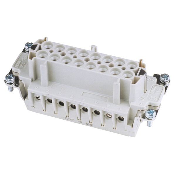 Ilme socket insert 16-pole 16A, screw terminal