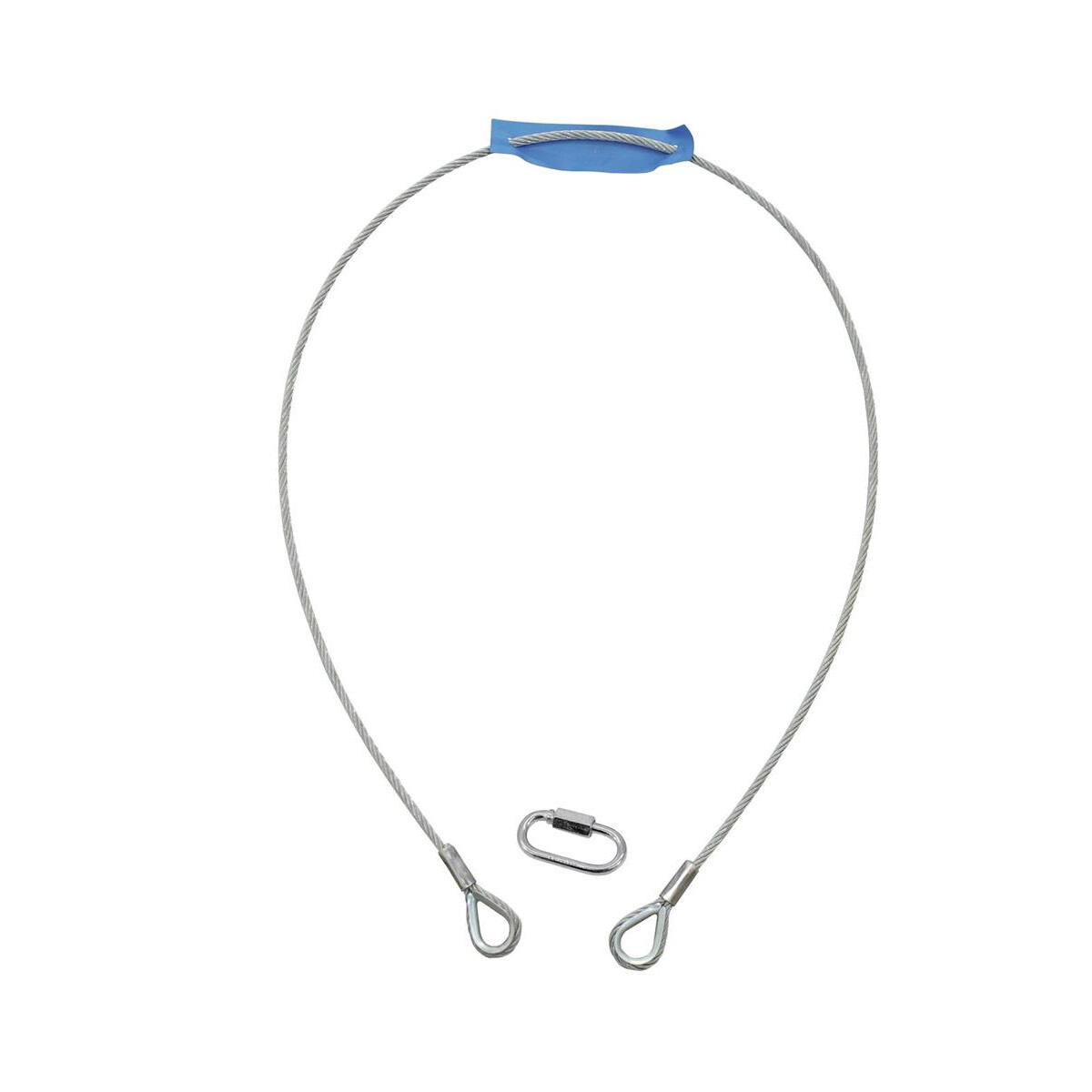 Eurolite safety rope A 4x1000mm up to 15kg silver