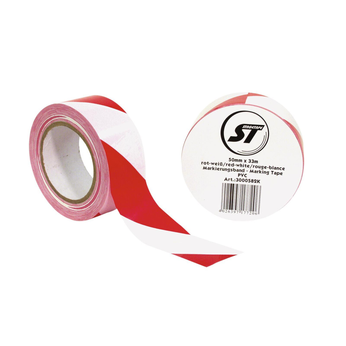 Accessory marking tape PVC red/white