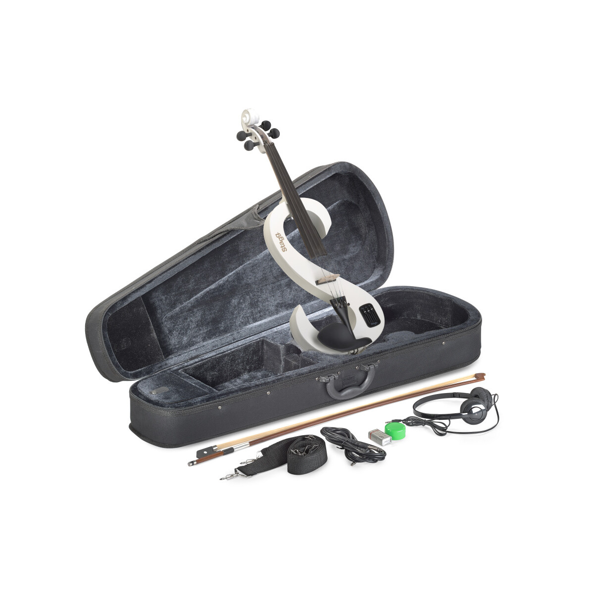 Stagg EVN 4/4 WH E-Violinen Set