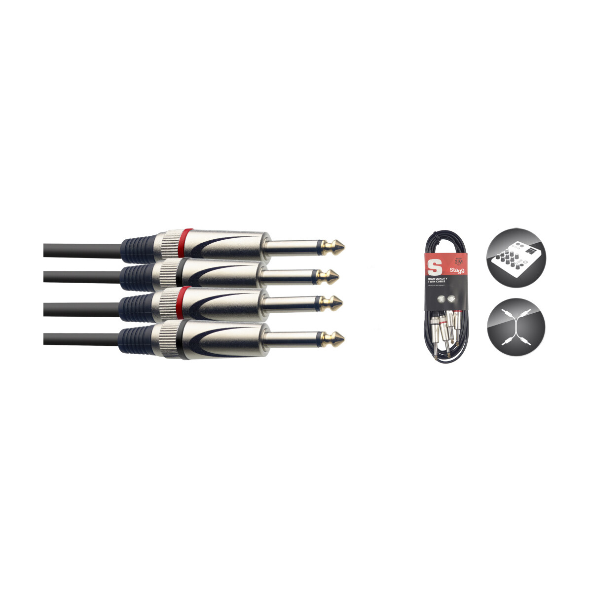 Stagg STC060P twin cable box