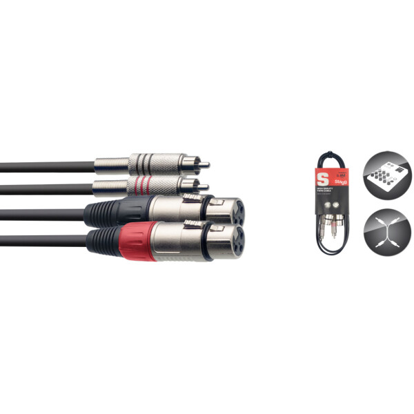 Stagg STC060CMXF twin cable
