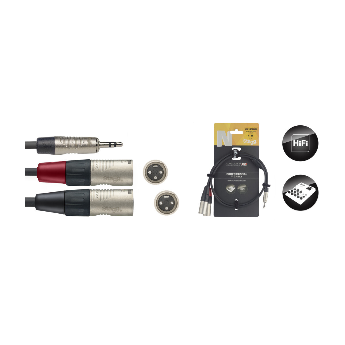 Stagg NYC1/MPS2 xMR Y-Kabel box