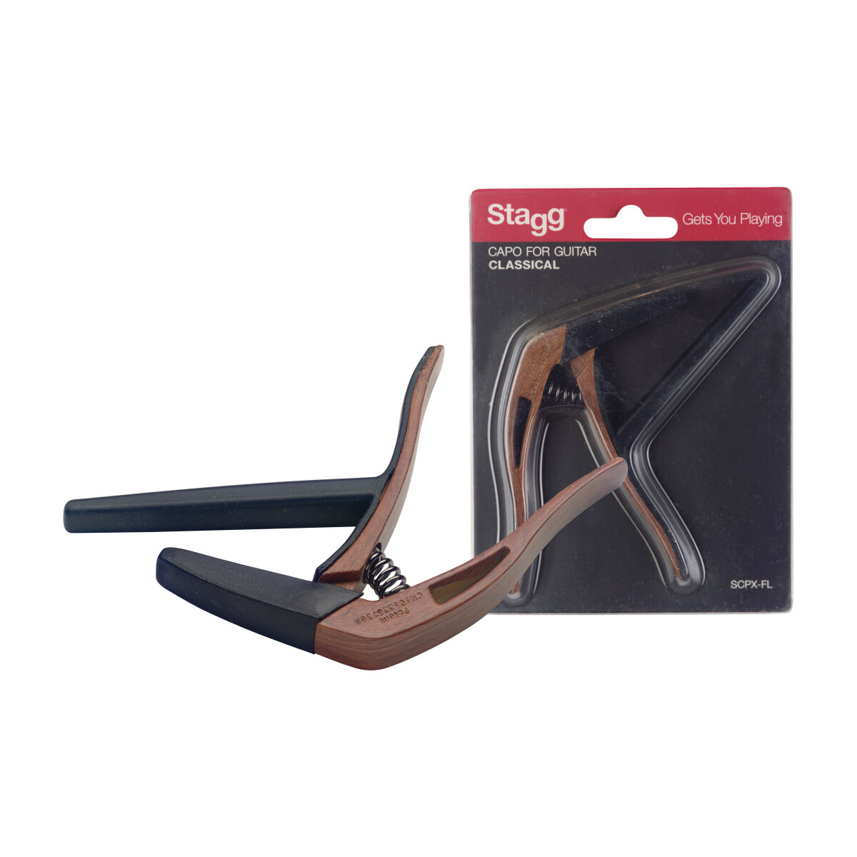 Stagg SCPX-FL DKWOOD capo