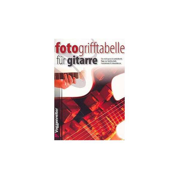 Fotogrifftabelle: für Gitarre