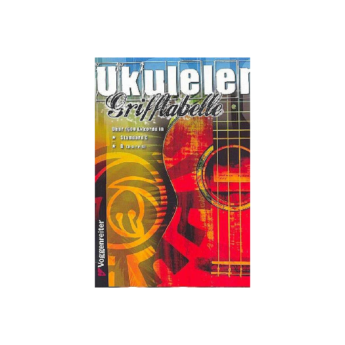Ukulelen-Grifftabelle Standard C und D box