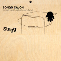 Stagg CAJ-BONGO-N Bongo Cajon