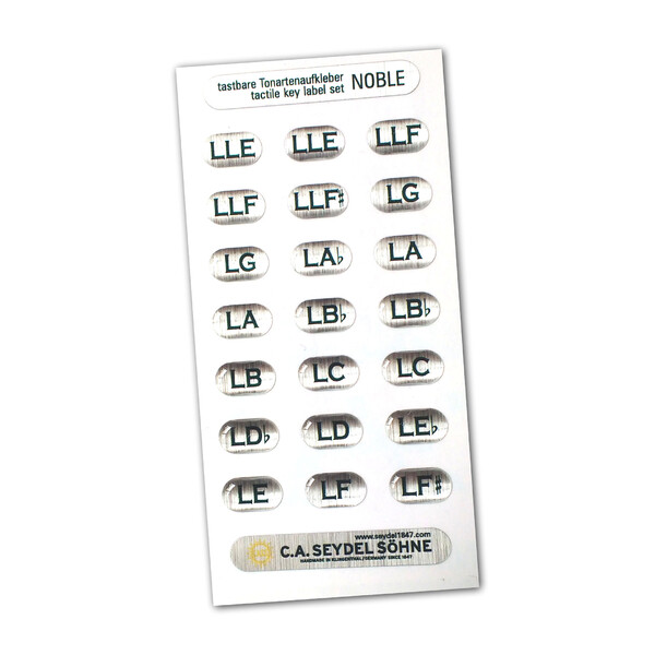 Seydel keys sticker set of the 1847 NOBLE Low (LLE-LF#)