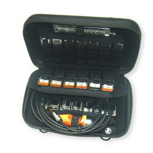 Seydel hard case for 20 Blues harmonicas with neck strap
