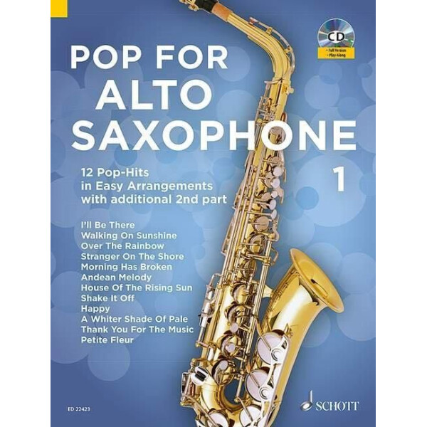 Pop for Alto Saxophone Band 1 (+Audio):