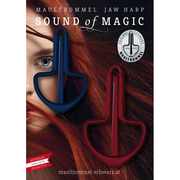 Black Fun-Harp Duo Silver/Red