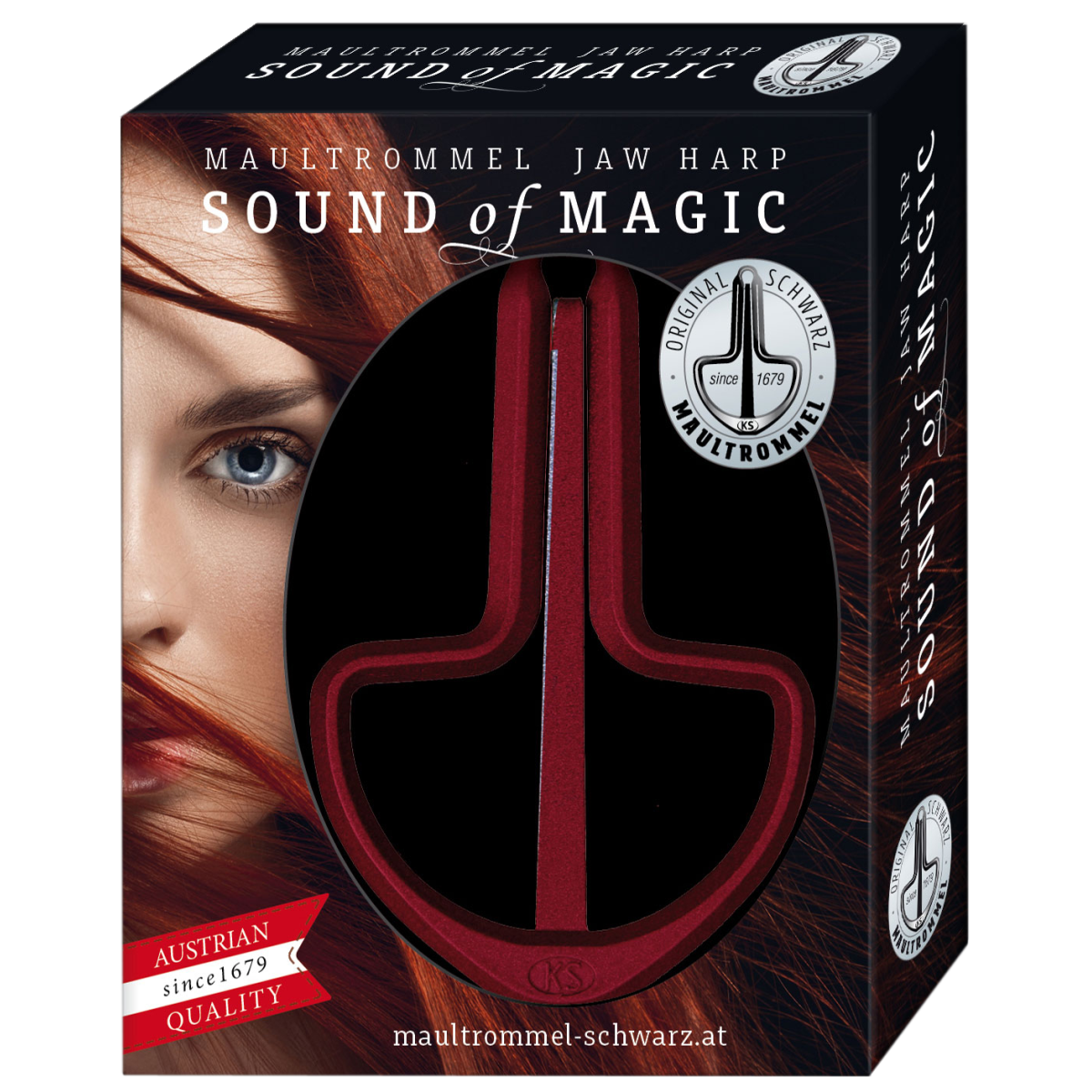 Black Jews Harp D21 G12 R box