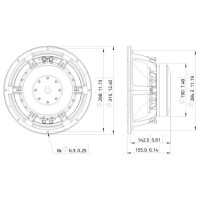 Lavoce WAF123.00 12" Woofer, Ferrit, Alukorb